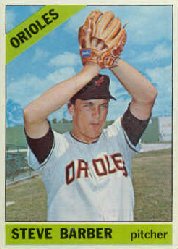 1966 Topps Baseball Cards      477     Steve Barber